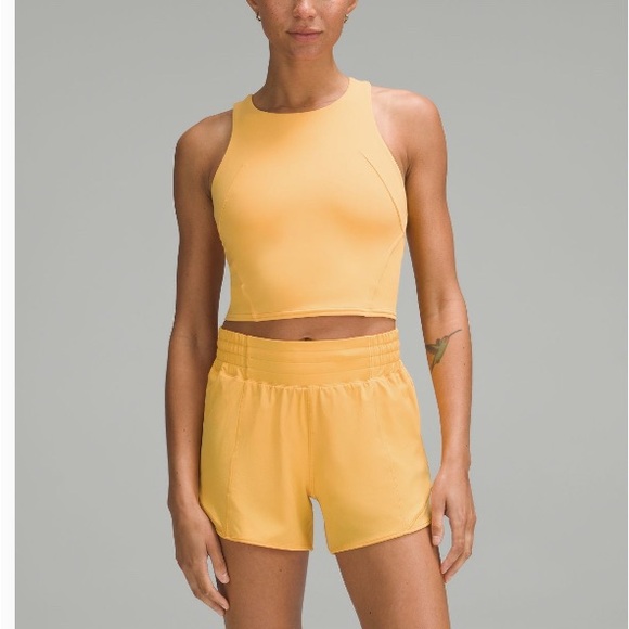 EUC-lululemon wunder train tank top in mango dream Sz 6 - Picture 1 of 4